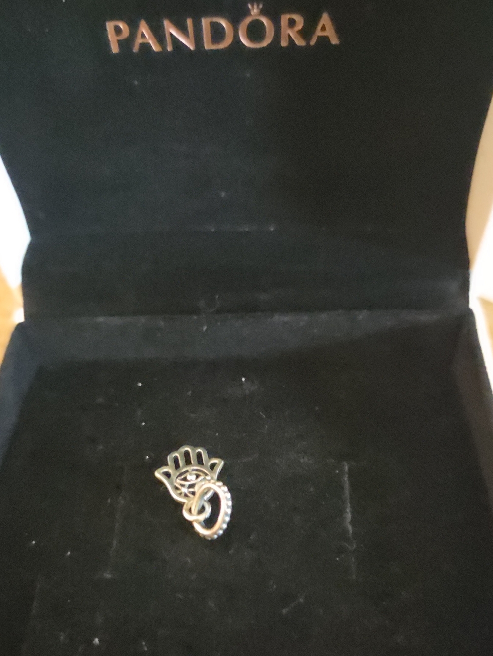 Pandora Silver Hamsa & Infinity Charm